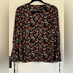 J. Crew Mercantile floral peasant top